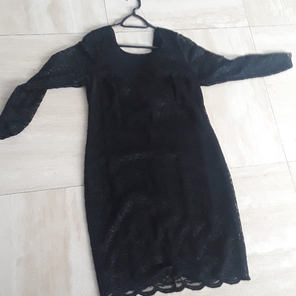Black lace dress